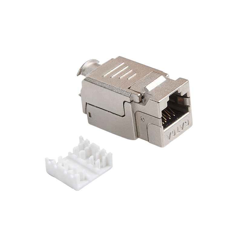SMT-1048T8C6A-FTP 90 graden afgeschermde Cat6a Tolless Keystone Jack